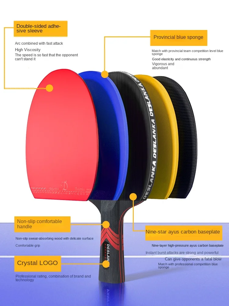 مضرب تنس الطاولة المهنية ، مسا - مراجعة Badminton Racket Carbon وسعره